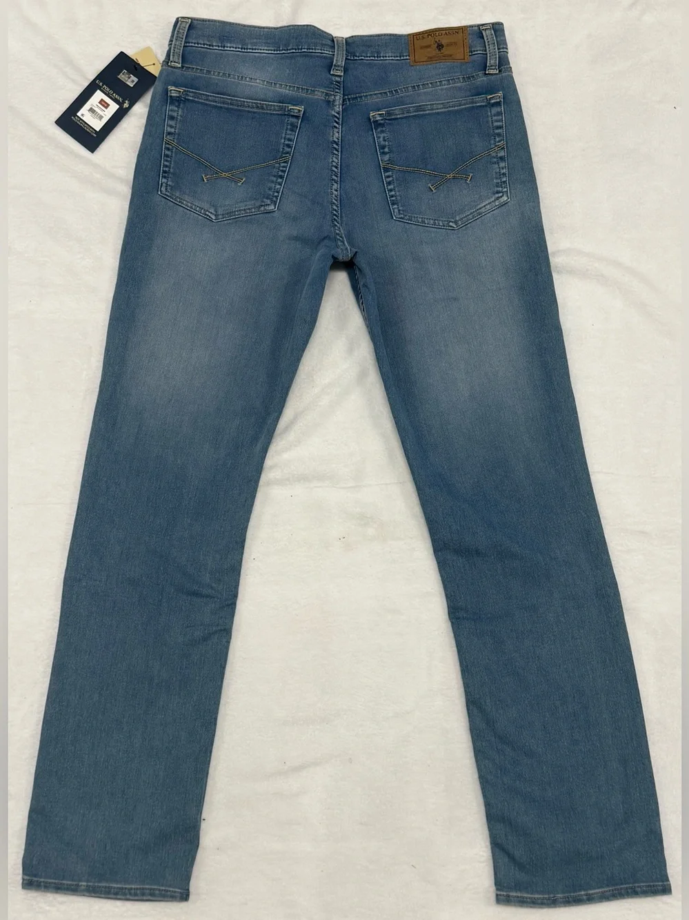 NWT Men’s U.S. Polo Assn Slim Straight Jeans 32x32 Blue Luxury Performance